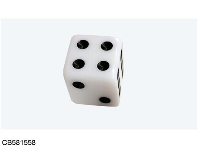 15mm square corner white background black spot new toy dice dice
