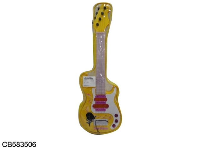 Guitar with music lighting