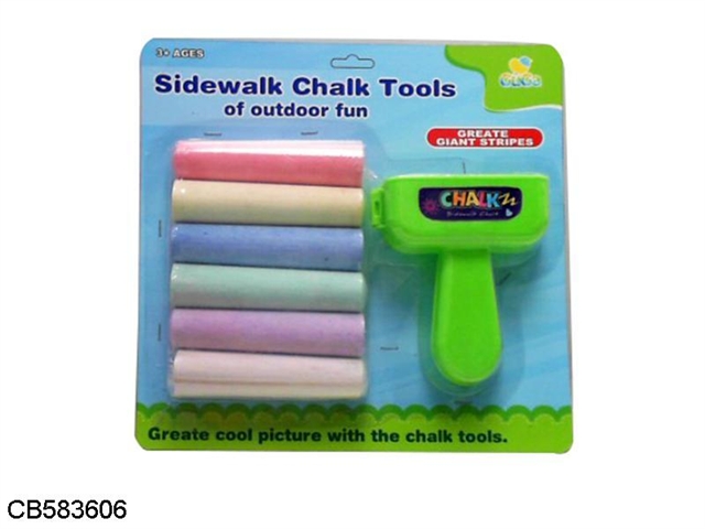 6 color chalk +1 support tool