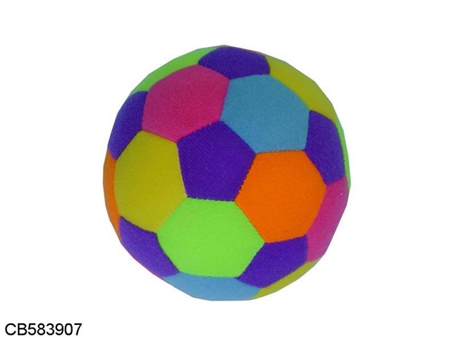 4 "fluorescent balls (purple) fill cotton