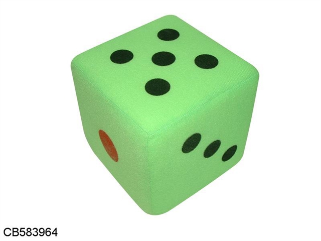 15cm bell dice (green) fill cotton
