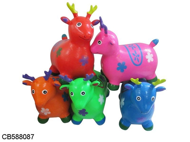 Inflatable colored deer