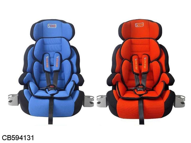 A child safety seat (black / Blue / red / Green / Blue / red)