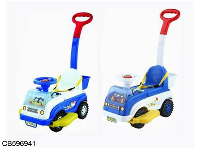 The steering wheel stroller (cartoon with push) no packet of electricity