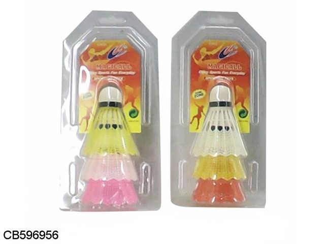 Colored badminton