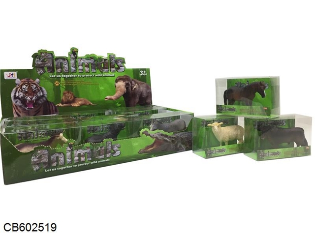 4.5 inch farm animals (12PCS/ display box)
