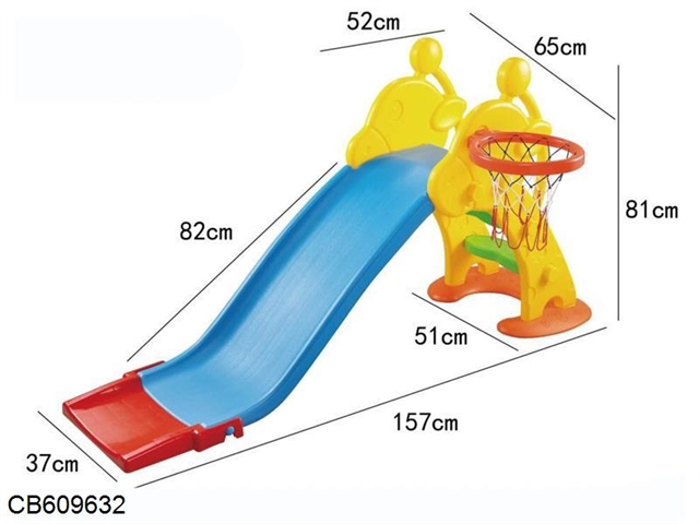 Giraffe slides (blue orange color)