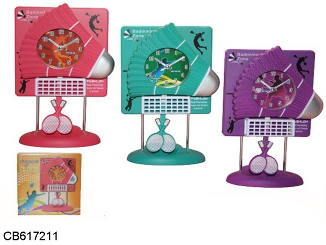 Badminton ball plate iron swing clock 3 colors mixed