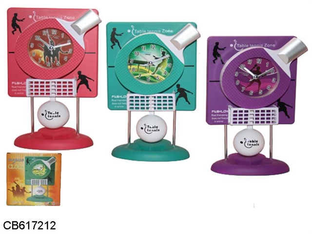 Table tennis ball plate rack swing clock 3 colors mixed