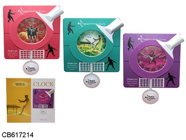 In table tennis ball swing clock 3 colors mixed