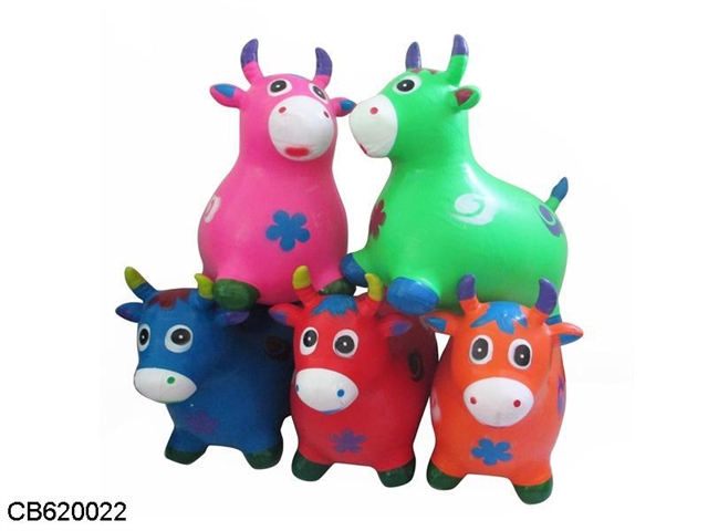 Inflatable color cow