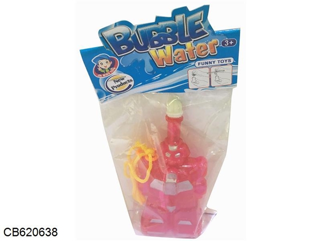 Robot bubble water