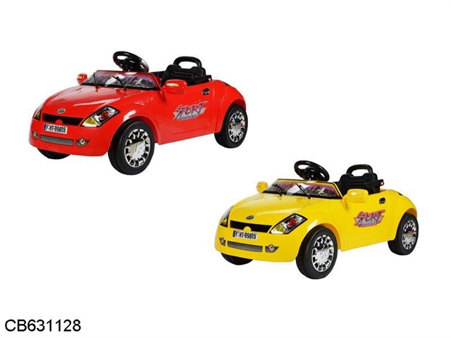 Chinese version four remote control car (Music Baby horn, music, lighting, MP3) red, yellow, blue