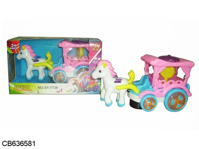 Electric universal carriage with light music Pegasus (no package)