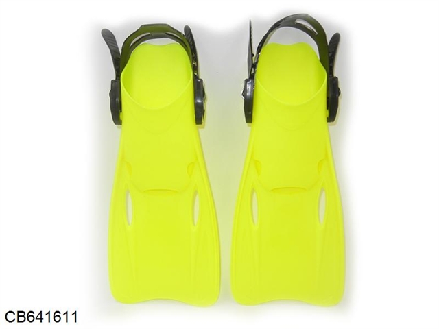 S code 2 colors mixed swimming flippers