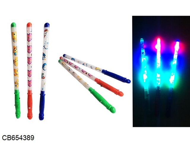 Small colorful cartoon flashing stick