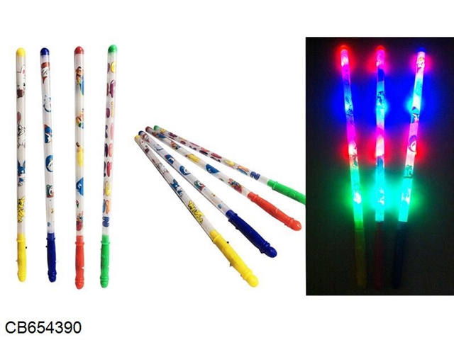 Colorful cartoon flash stick