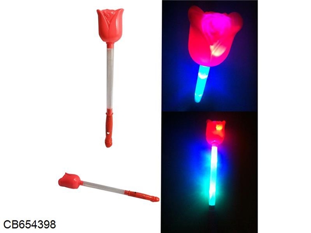 Rose colorful flashing stick