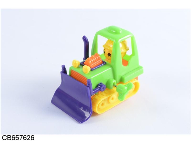 On the chain bulldozer (with 4 colors mixed action can turn)