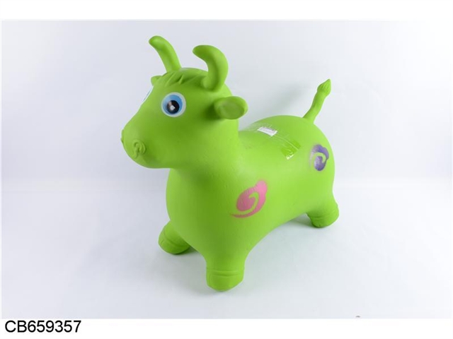 Inflatable jump cow