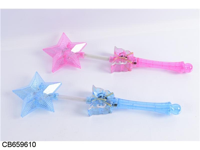 Five pointed star flash bar with music, 2 colors mixed