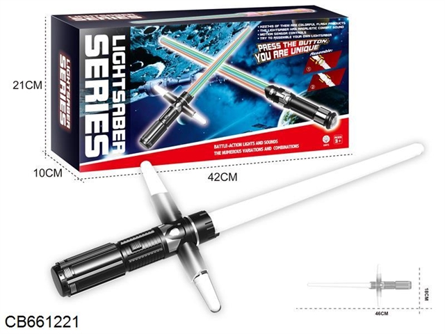 Color box cross lightsaber flashing stick