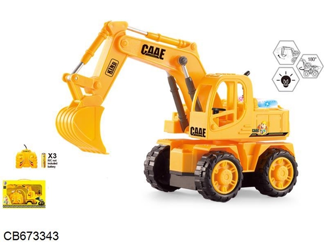 1:32 four channel hydraulic excavator simulation engineering vehicle