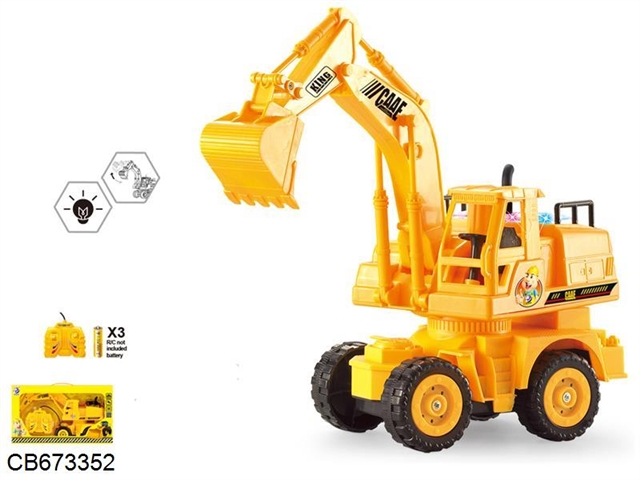 1:28 four channel hydraulic excavator simulation engineering vehicle
