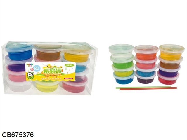 12 color cup with crystal mud (small cup)