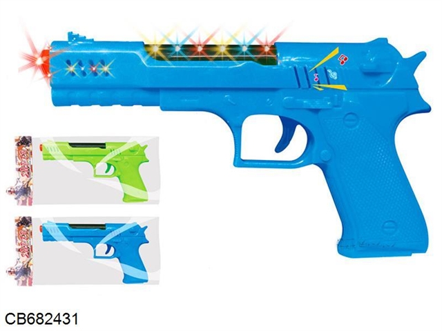 Voice pistol with lights (blue / green mix)