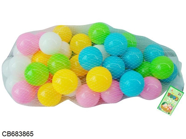 6.5CM European color ball 50pcs (5 color mixing)