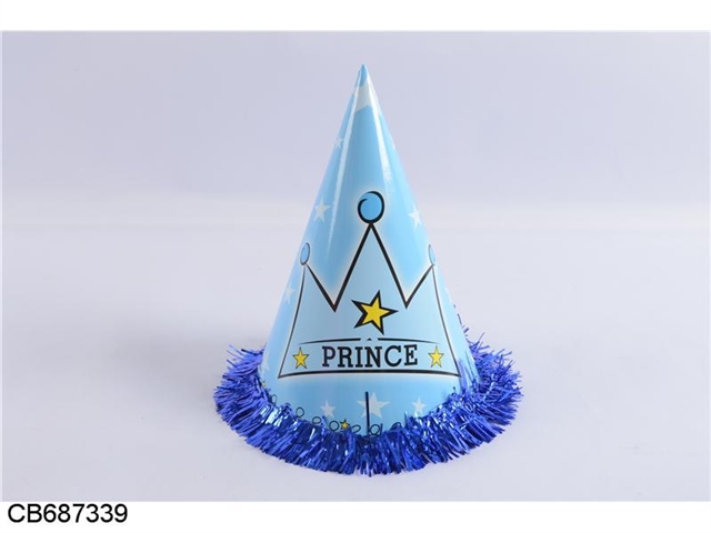 Birthday party, small blue crown lace hat