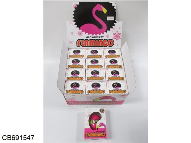 Inflated Flamingo egg 12 / display box