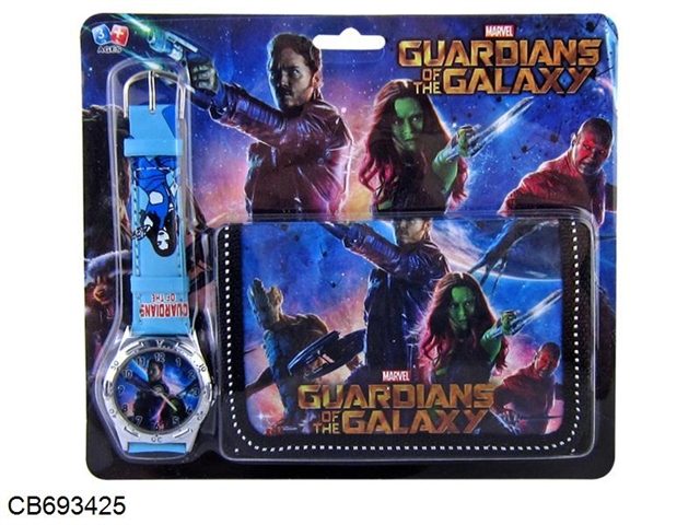 Galaxy guards quartz watch Wallet Set