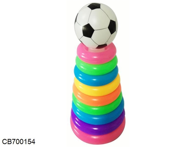 Nine layer bottle blowing round ring matches football