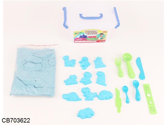 1KG space (4 colors mixed with sand) sand dinosaur printing 10PCS+ tool 7PCS