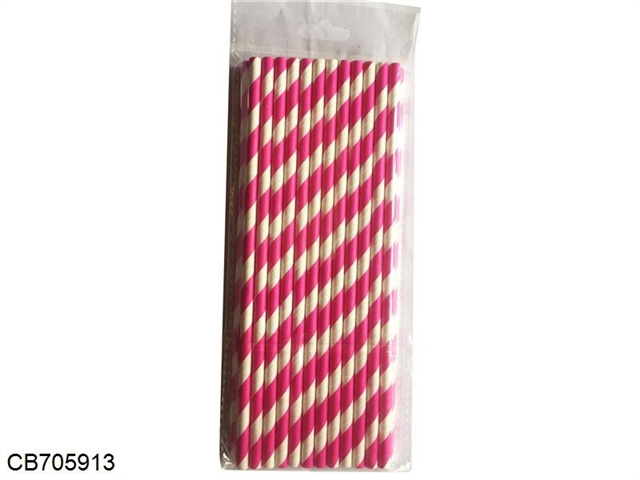 Party party pure white food grade paper straws 25/pcs