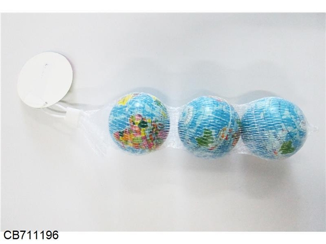 6.3cm globe PU ball three grain