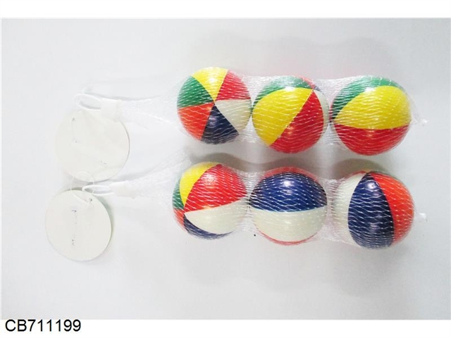 6.3cm color PU ball three grain