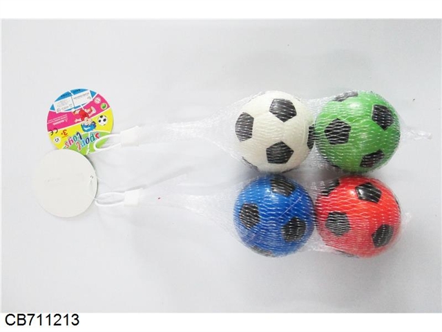 7.6cm football PU ball two grain