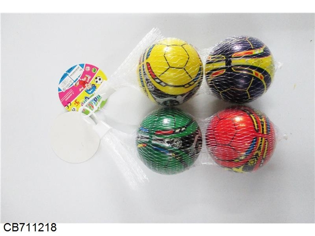 7.6cm football PU ball two grain