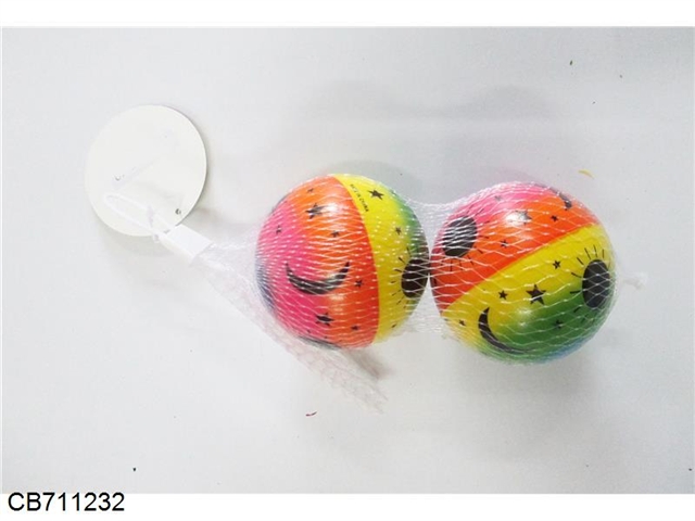 7.6cm Rainbow Star Moon PU ball two grain