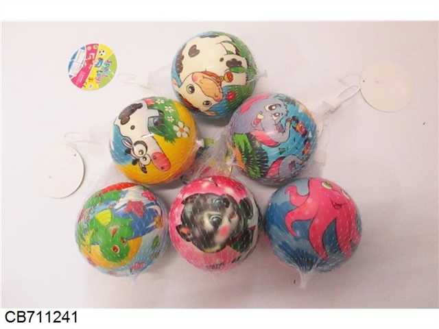 10cm multiple cartoon PU ball single