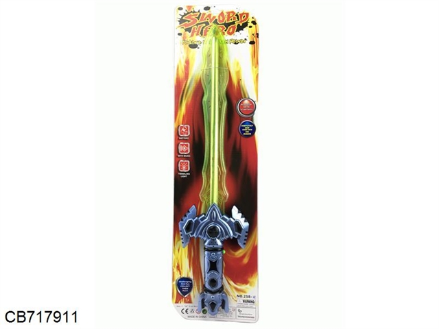 Spray painting flashing space sword without electricity 3*AA