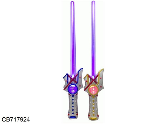Spray painting flashing space sword 3*AA does not contain electricity