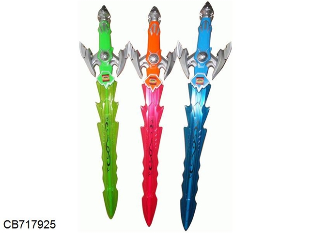 Flash music sword 3 colors mixed 3*AA packet of electricity
