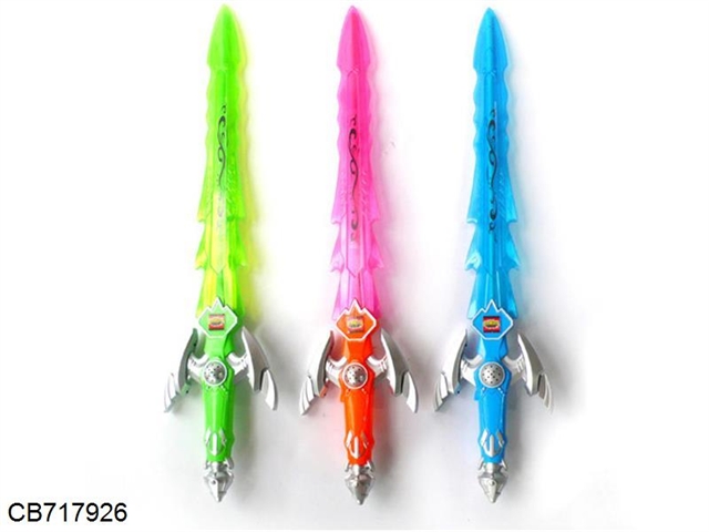Flash music sword 3 colors mixed 3*AA packet of electricity