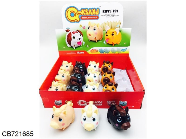 Inertial tape motion cartoon jump 15PCS/ display box for sheep (mixed color four colors)