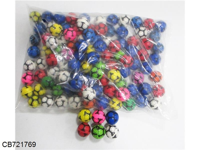 2.7cm bouncing ball blue football 100pcs