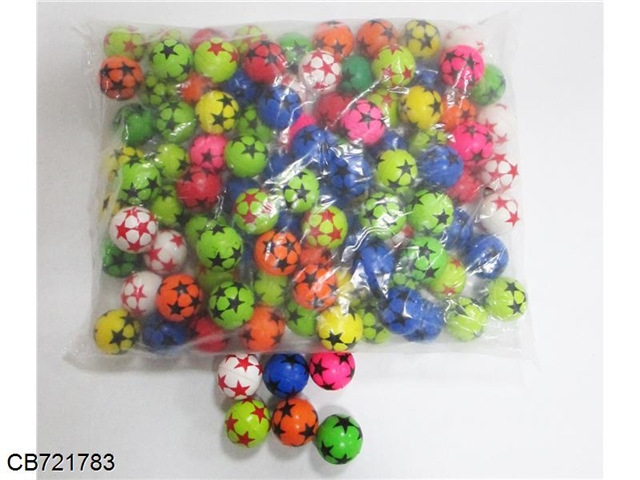 3.2cm bouncing ball five pointed star 100pcs